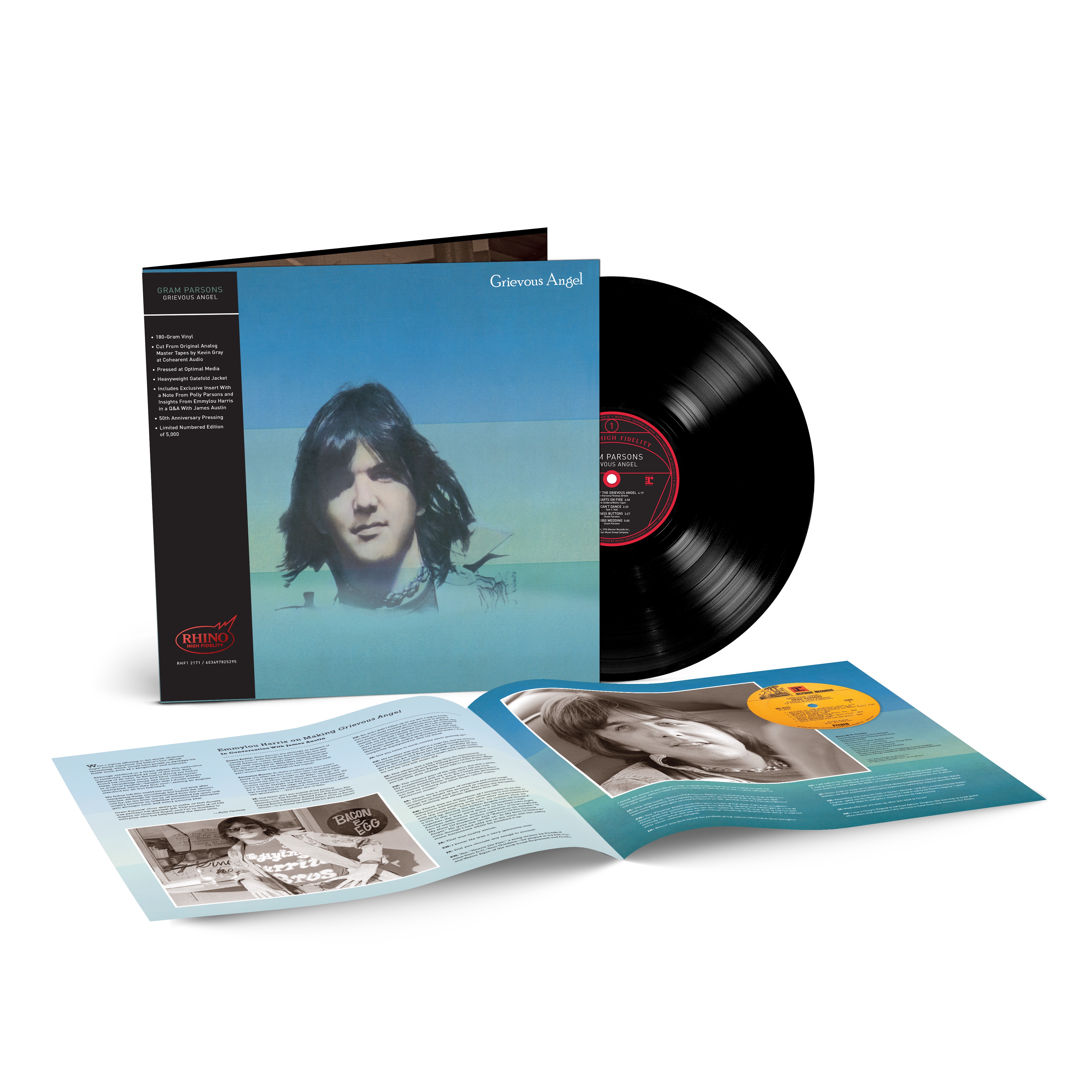 欧LP Gram Parsons Grievous Angel 081227959555 Reprise Records /00260 Gram Parsons: Grievous Angel Vinyl LP – The Museum Store